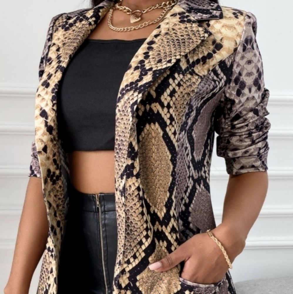 Snake Print Fashion Nova Blazer